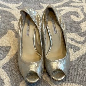 Vera Wang Lavender Wedge Shoes